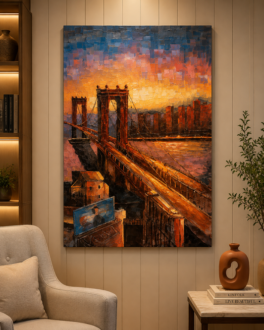 Golden Gate Bridge Sunset 3D Metal Wall Art | Luxury San Francisco Wall Decor