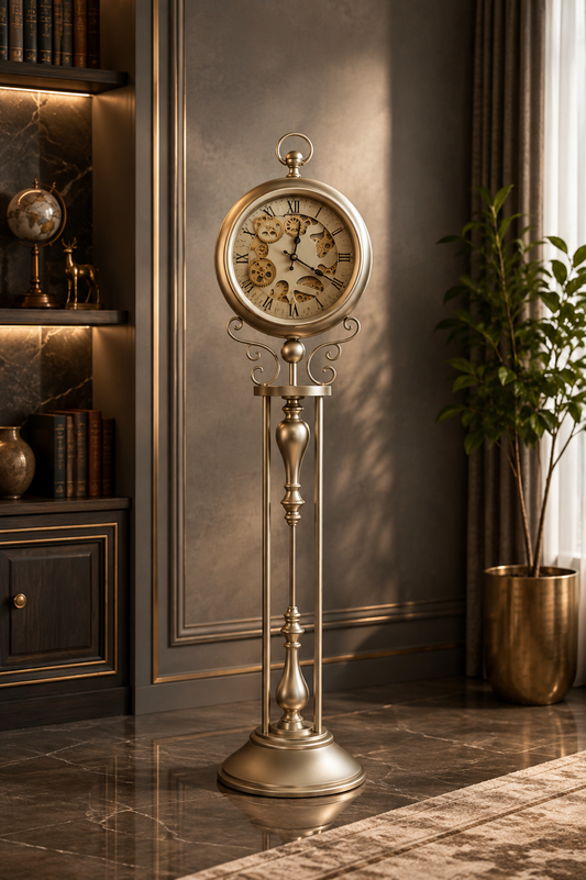 Luxury Antique Gold Grandfather Clock