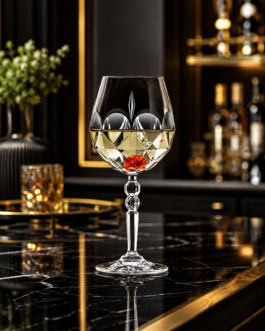 Alkemist Geometric Crystal Cocktail Glass Set