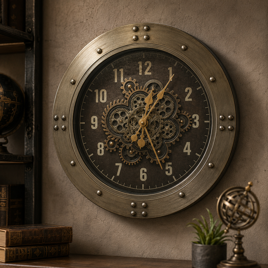 Aurelius Vintage Gear Wall Clock